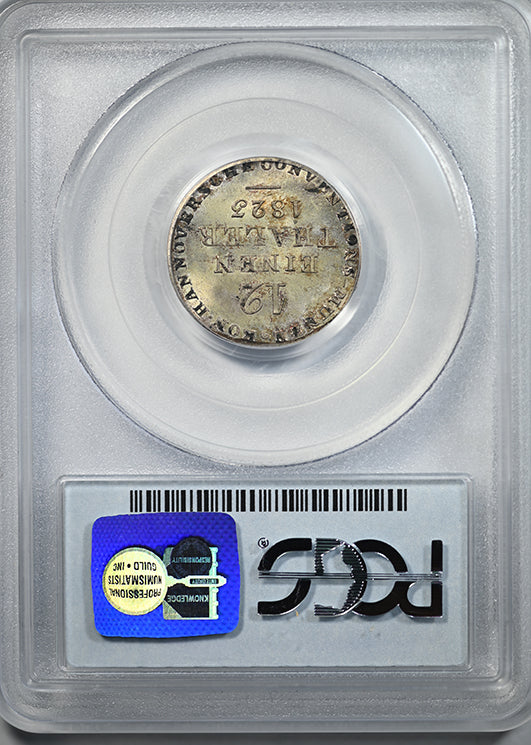 1823 LB German States Hannover 1/12T Thaler PCGS MS66