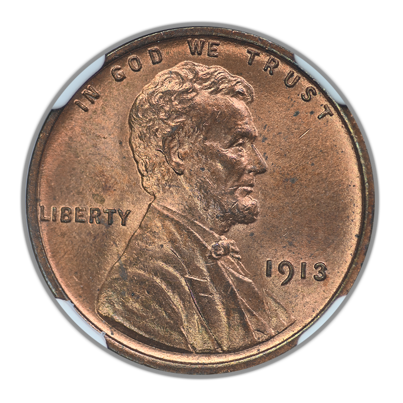 1913 Lincoln Wheat Cent 1C NGC MS65RB