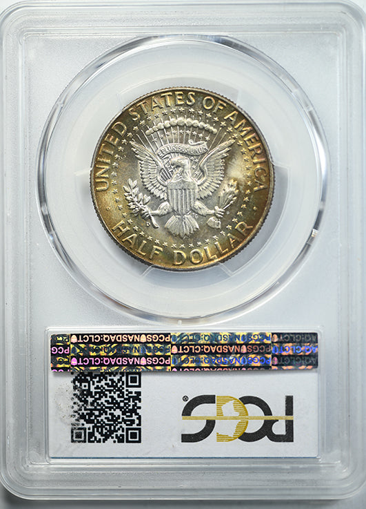 1964-D Kennedy Half Dollar 50C PCGS MS63 - TONED! Reverse Slab