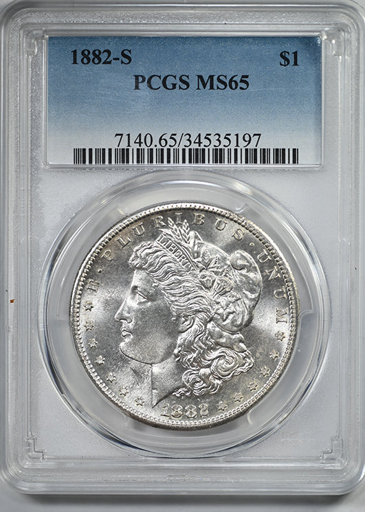 1882-S Morgan Dollar $1 PCGS MS65