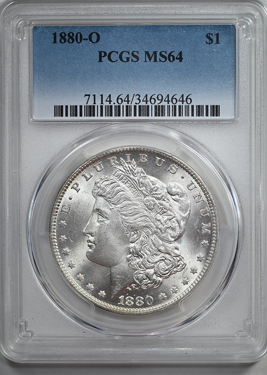 1880-O Morgan Dollar $1 PCGS MS64