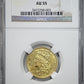 1834 Classic Head Gold Half Eagle $5 NGC AU55 - Plain 4