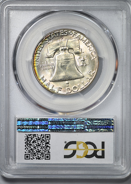 1954-S Franklin Half Dollar 50C PCGS MS65+ - REVERSE TONED!
