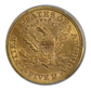 1882 Liberty Head Gold Half Eagle $5 PCGS MS62 Reverse