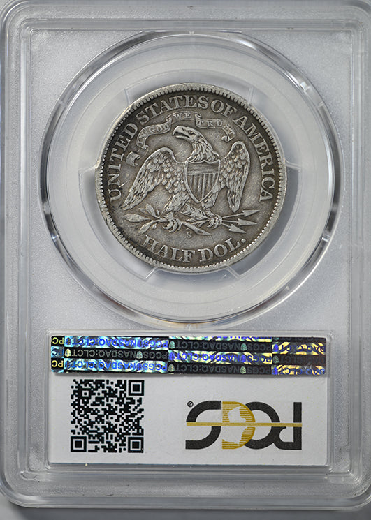 1868-S Liberty Seated Half Dollar 50C PCGS VF35