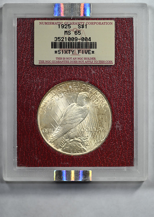 1925 Peace Dollar $1 Paramount NGC MS65