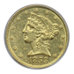 1853-C Liberty Head Gold Half Eagle $5 PCGS AU53 - CHARLOTTE GOLD!