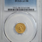 1855 Type 2 Indian Princess Head Gold Dollar G$1 PCGS AU58
