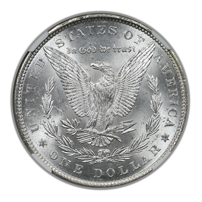 1878 7TF Reverse of 1879 Morgan Dollar $1 NGC MS63