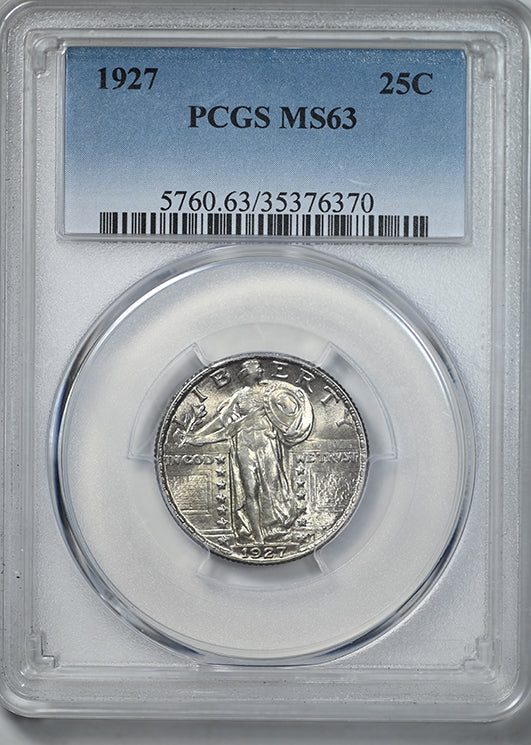 1927 Standing Liberty Quarter 25C PCGS MS63