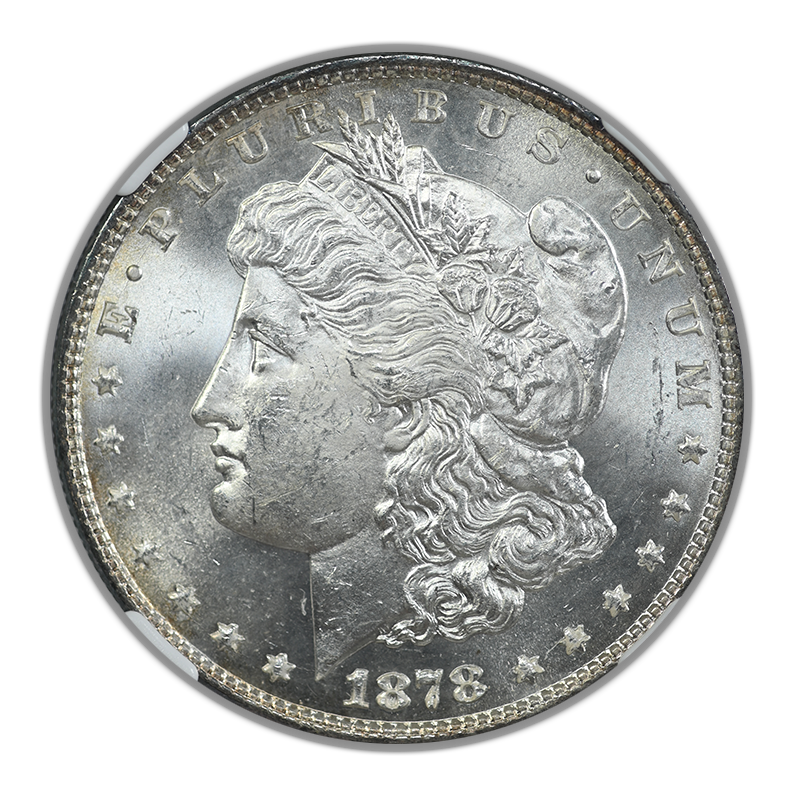 1878 8TF Morgan Dollar $1 NGC MS62