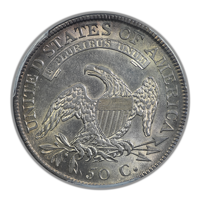 1811 Capped Bust Half Dollar 50C PCGS AU55 - Small 8