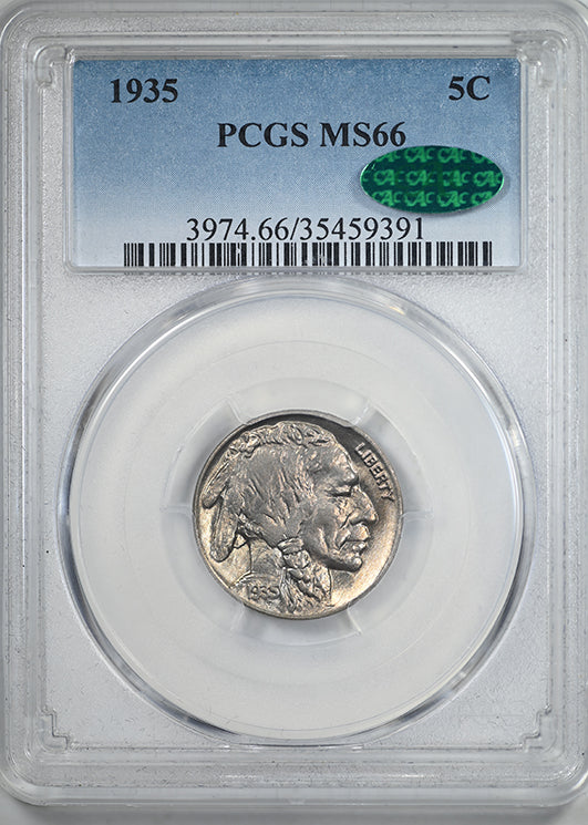 1935 Buffalo Nickel 5C PCGS MS66 CAC