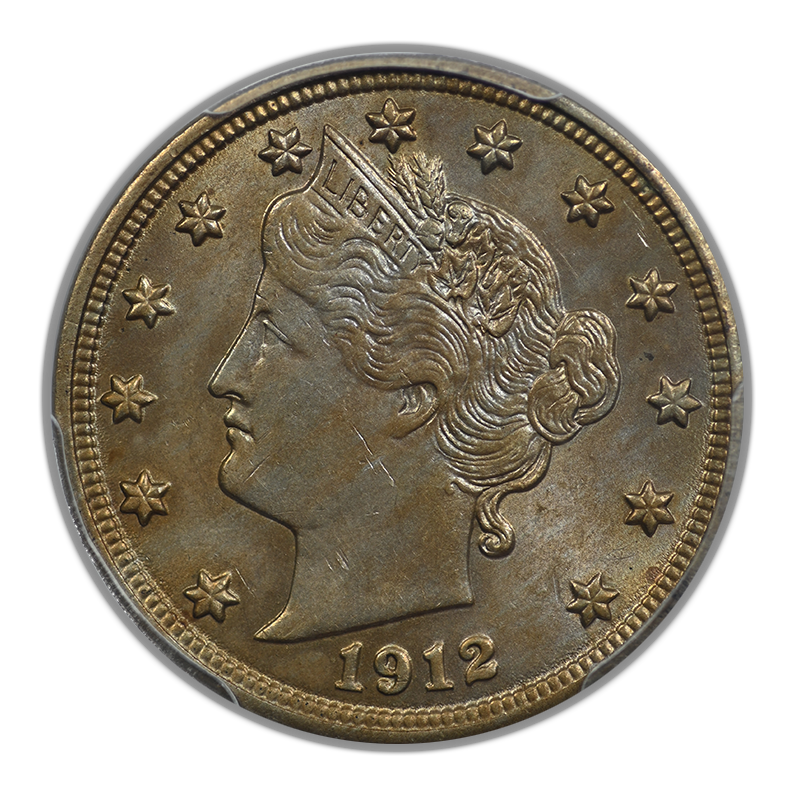 1912 Liberty V-Nickel 5C PCGS MS63