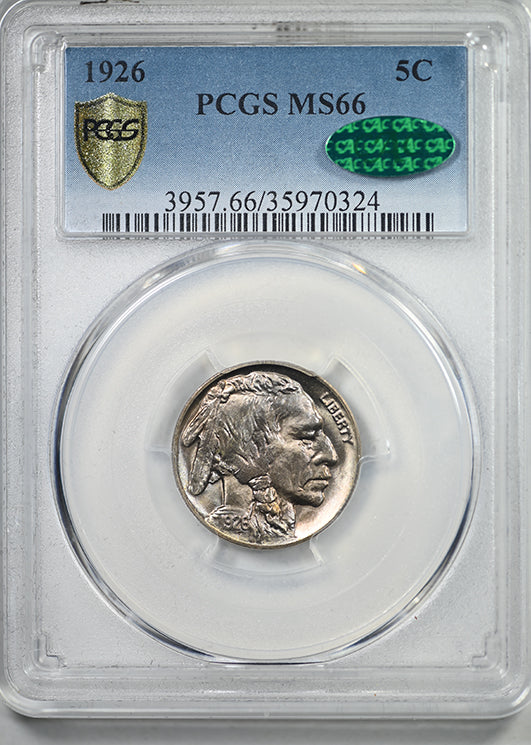 1926 Buffalo Nickel 5C PCGS MS66 CAC