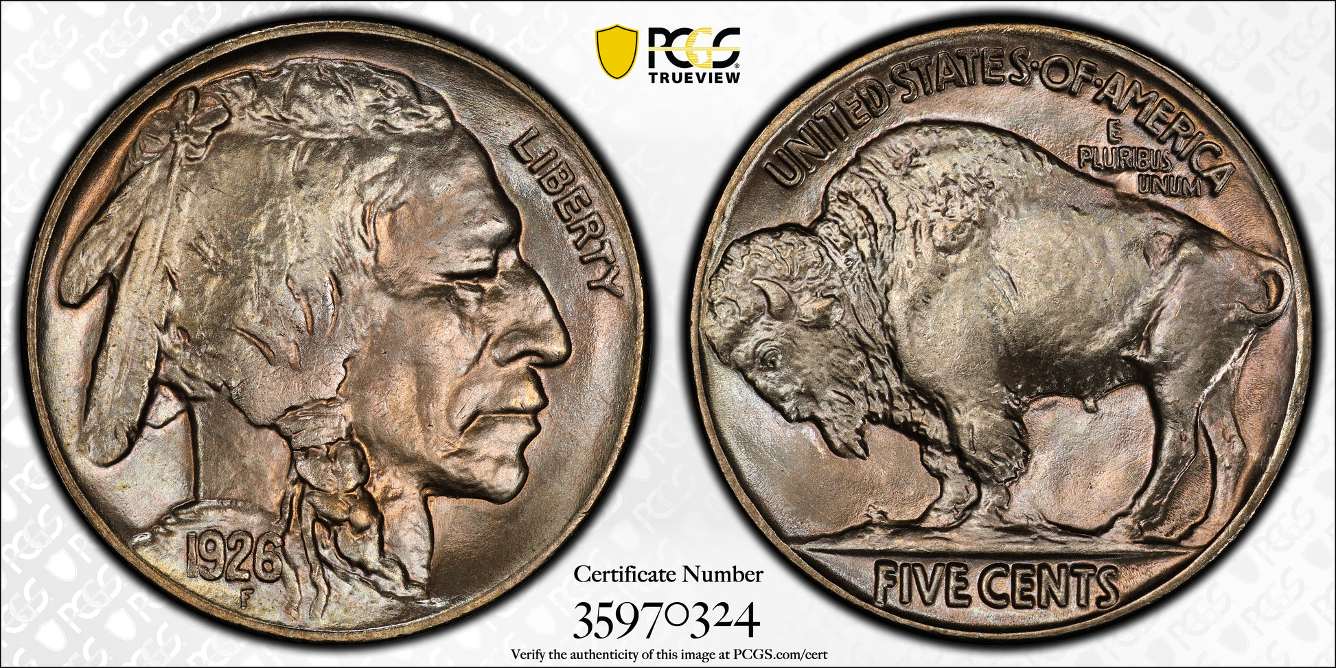 1926 Buffalo Nickel 5C PCGS MS66 CAC