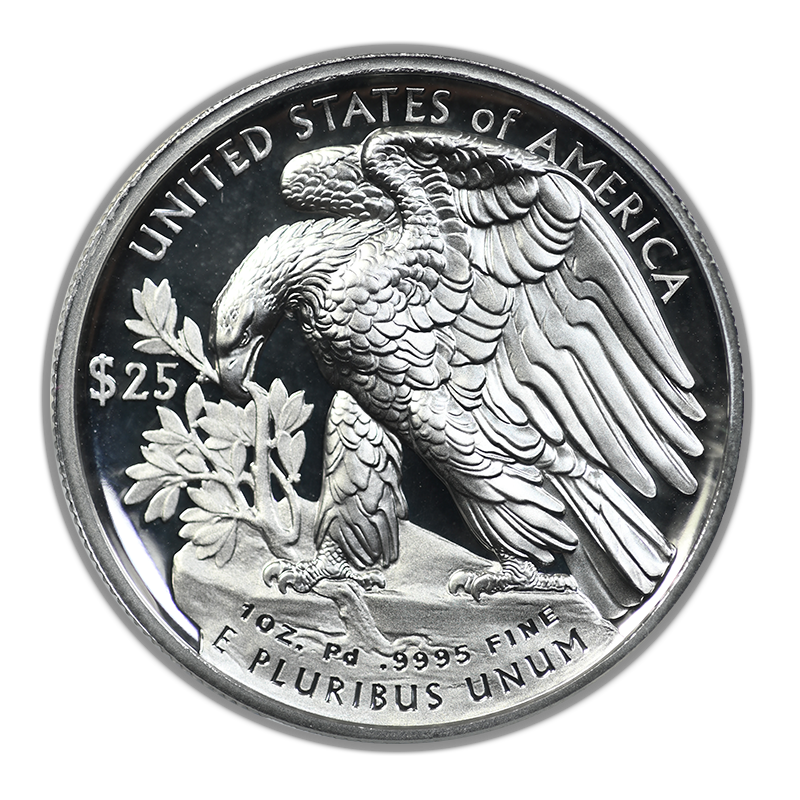 2018-W Proof American Palladium Eagle $25 PCGS PR70DCAM Deep Cameo