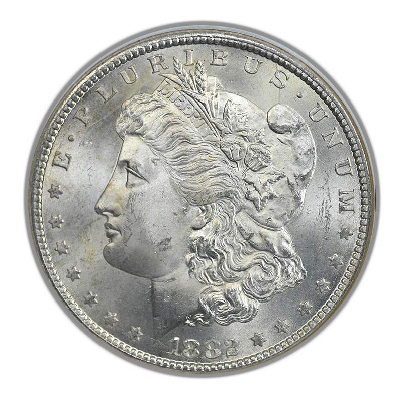 1882-CC Morgan Dollar $1 NGC MS64 CAC