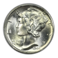 1944-S Mercury Dime 10C PCGS MS67+FB CAC - Full Bands Obverse