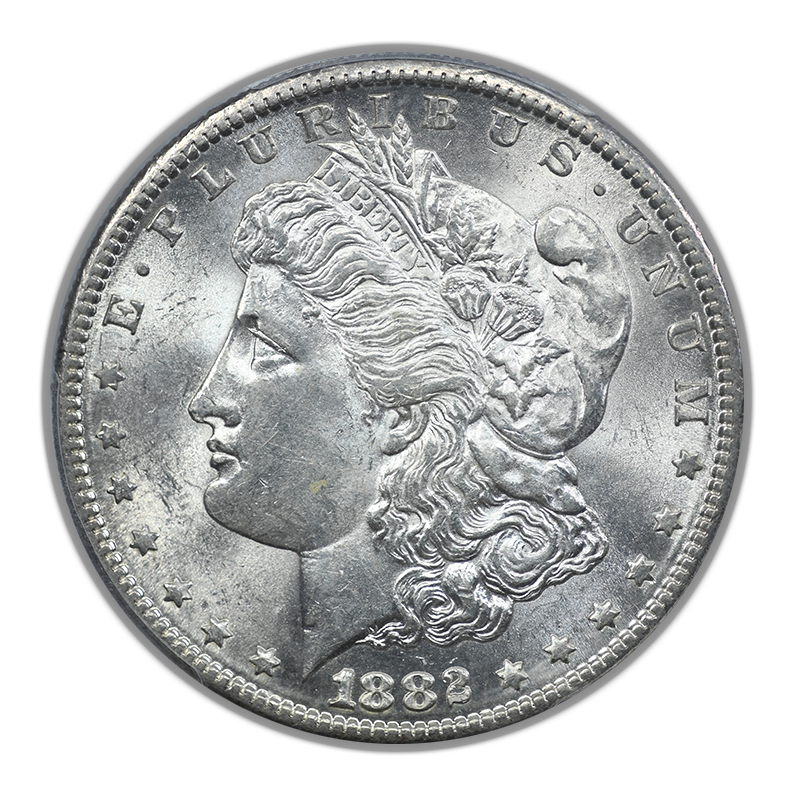 1882-S Morgan Dollar $1 PGCS AU58+ CAC
