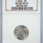 1883 Shield Nickel 5C NGC MS66