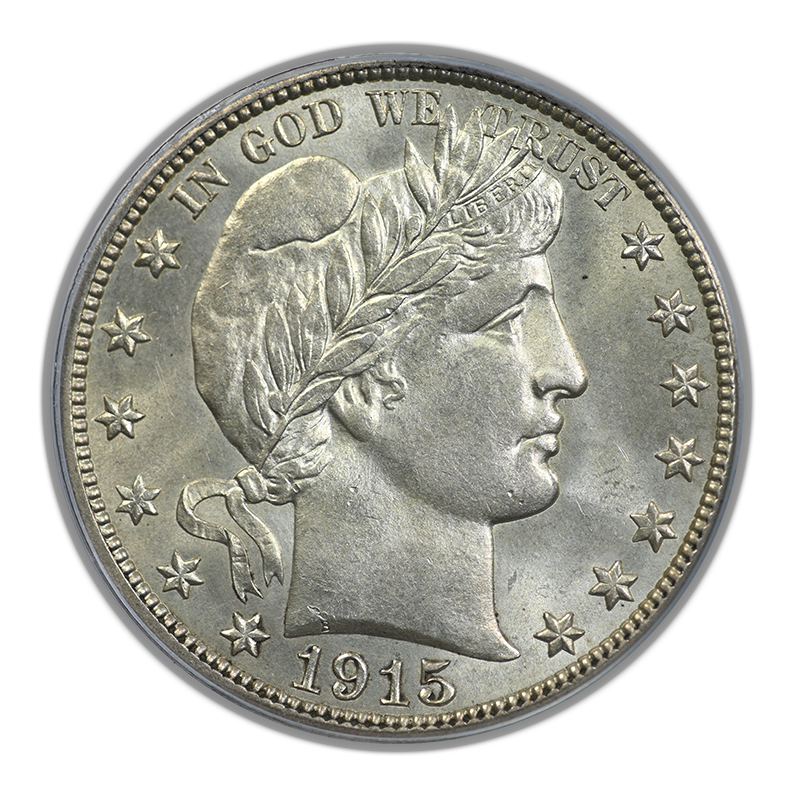 1915-D Barber Half Dollar 50C PCGS MS63 CAC