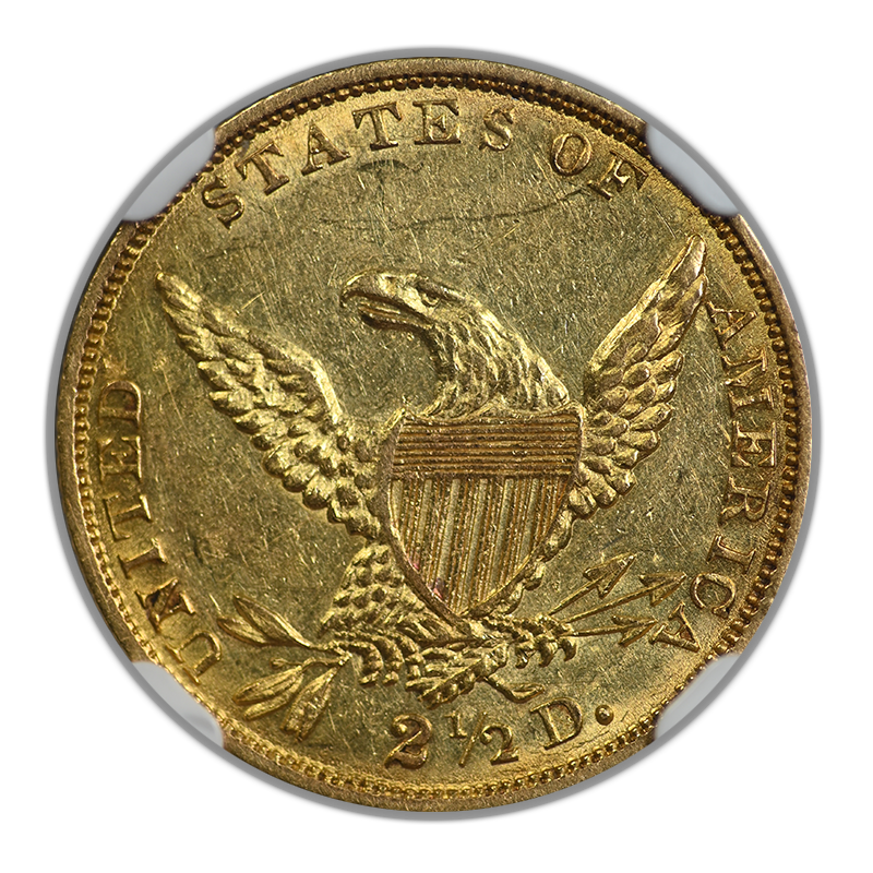 1834 Classic Head Gold Quarter Eagle $2.50 NGC MS61
