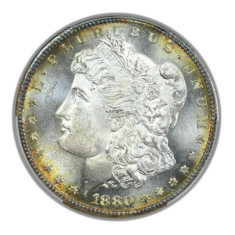 1880-S Morgan Dollar $1 CAC MS65 - TONED!