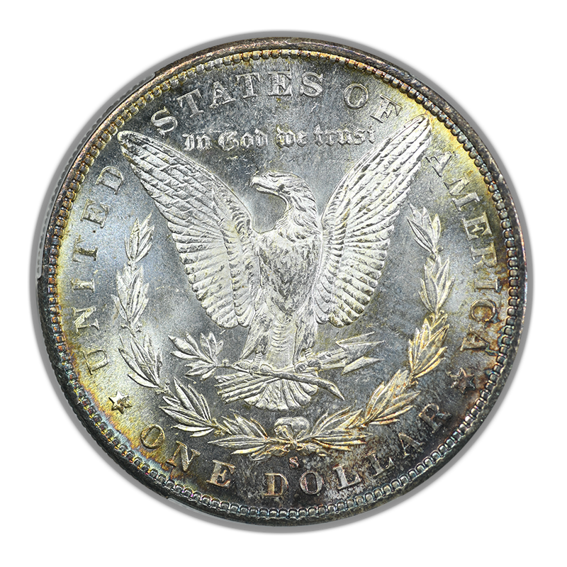 1880-S Morgan Dollar $1 CAC MS65 - TONED!