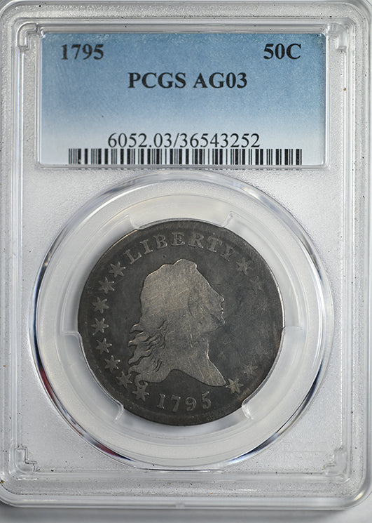 1795 Flowing Hair Half Dollar 50C PCGS AG03