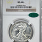 1938-D Walking Liberty Half Dollar 50C NGC MS64+ CAC