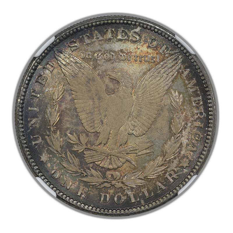 1883 Morgan Dollar $1 NGC MS64 - TONED! Reverse