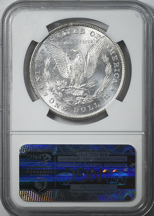 1878 8TF Morgan Dollar $1 NGC MS64 Reverse Slab
