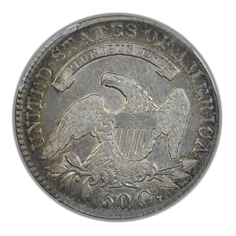 1830 Capped Bust Half Dollar 50C PCGS VF25 - Small 0 - NICE COLOR!