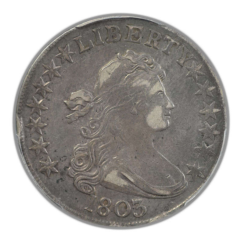1803 Draped Bust Half Dollar 50C PCGS XF40 - Large 3
