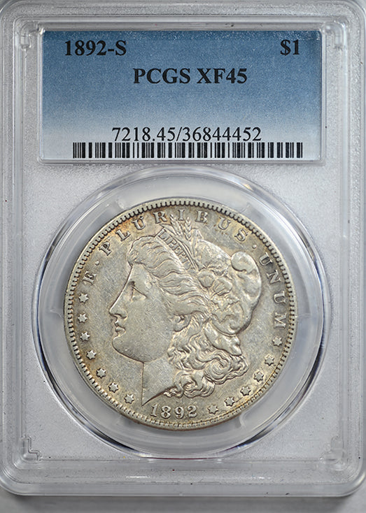 1892-S Morgan Dollar $1 PCGS XF45