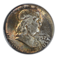 1957 Franklin Half Dollar 50C PCGS MS65 CAC - TONED!