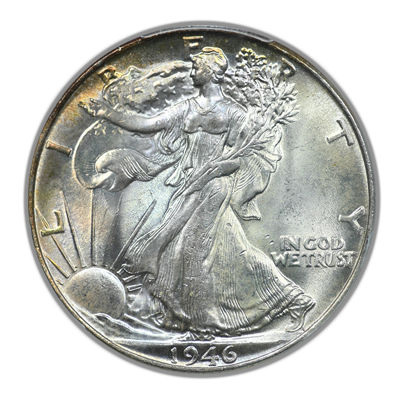 1946 Walking Liberty Half Dollar 50C PCGS MS65+