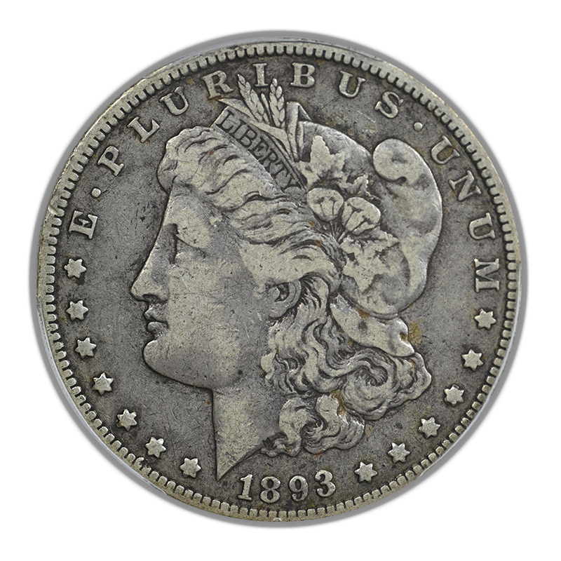 1893-O Morgan Dollar $1 PCGS VF20