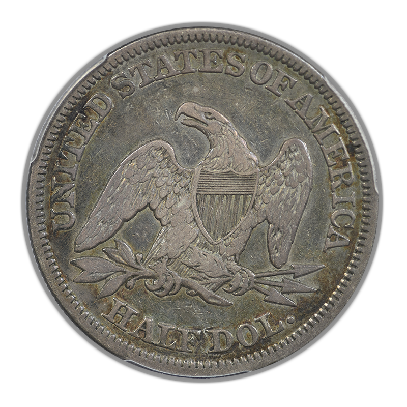 1859 Liberty Seated Half Dollar 50C PCGS VF35