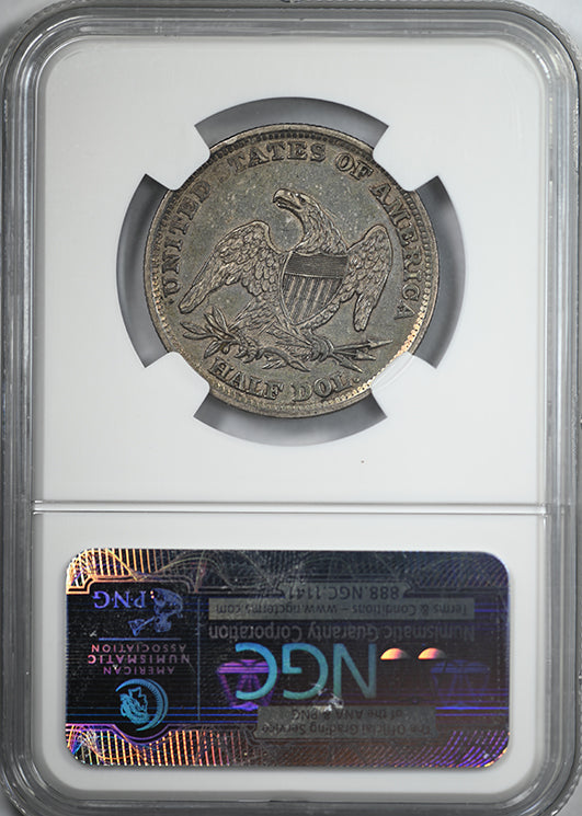 1838 Capped Bust Half Dollar 50C NGC AU55