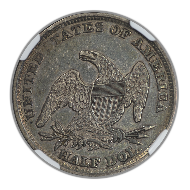 1838 Capped Bust Half Dollar 50C NGC AU55
