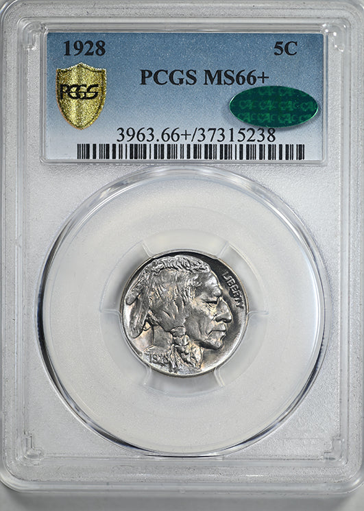 1928 Buffalo Nickel 5C PCGS MS66+ CAC