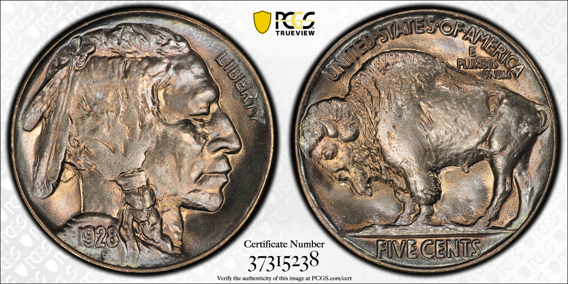 1928 Buffalo Nickel 5C PCGS MS66+ CAC