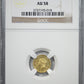 1849 Type 1 Liberty Head Gold Dollar G$1 NGC AU58 - Open Wreath
