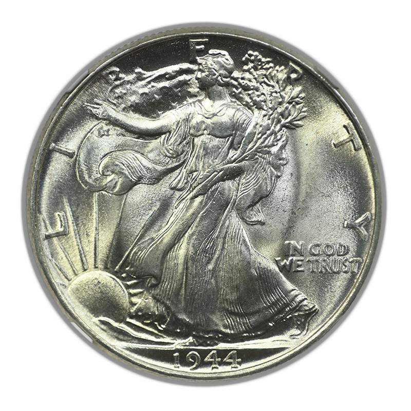 1944 Walking Liberty Half Dollar 50C NGC MS67