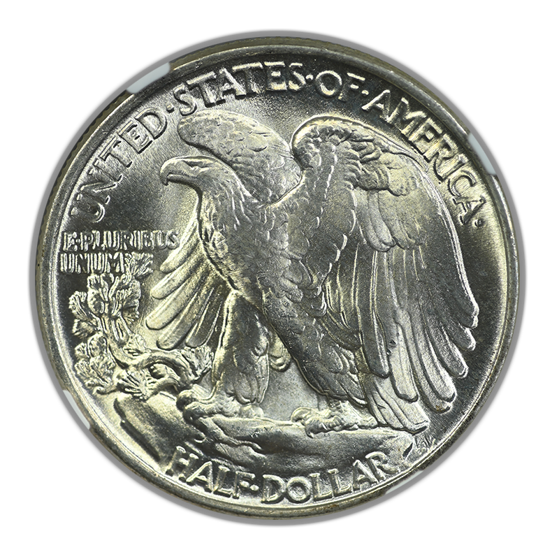 1944 Walking Liberty Half Dollar 50C NGC MS67