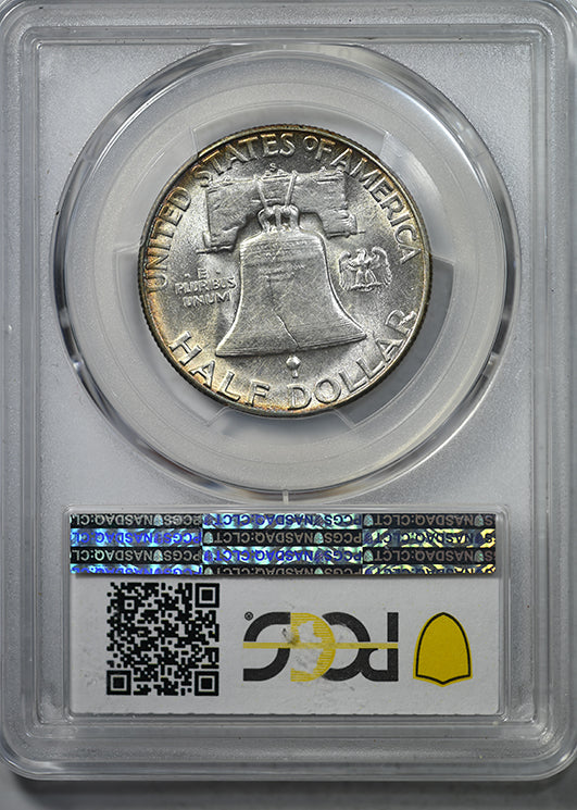 1949-S Franklin Half Dollar 50C PCGS AU55+ - TONED! Reverse Slab