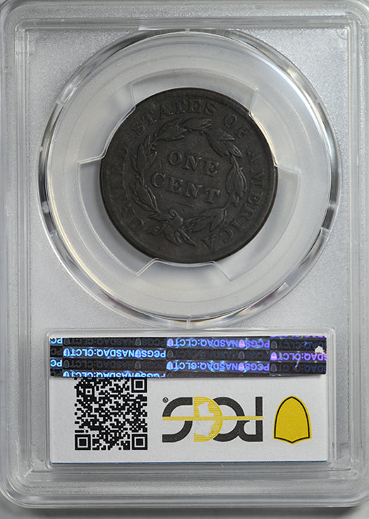 1837 Coronet Head Large Cent 1C PCGS F12 - Medium Letters