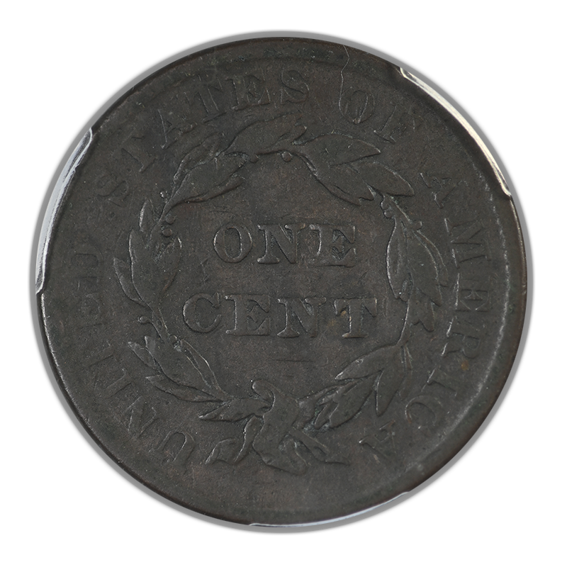 1837 Coronet Head Large Cent 1C PCGS F12 - Medium Letters